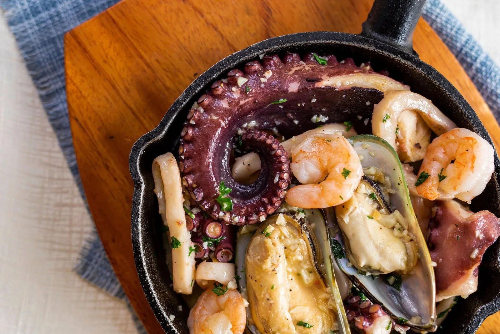 Cazuela de mariscos